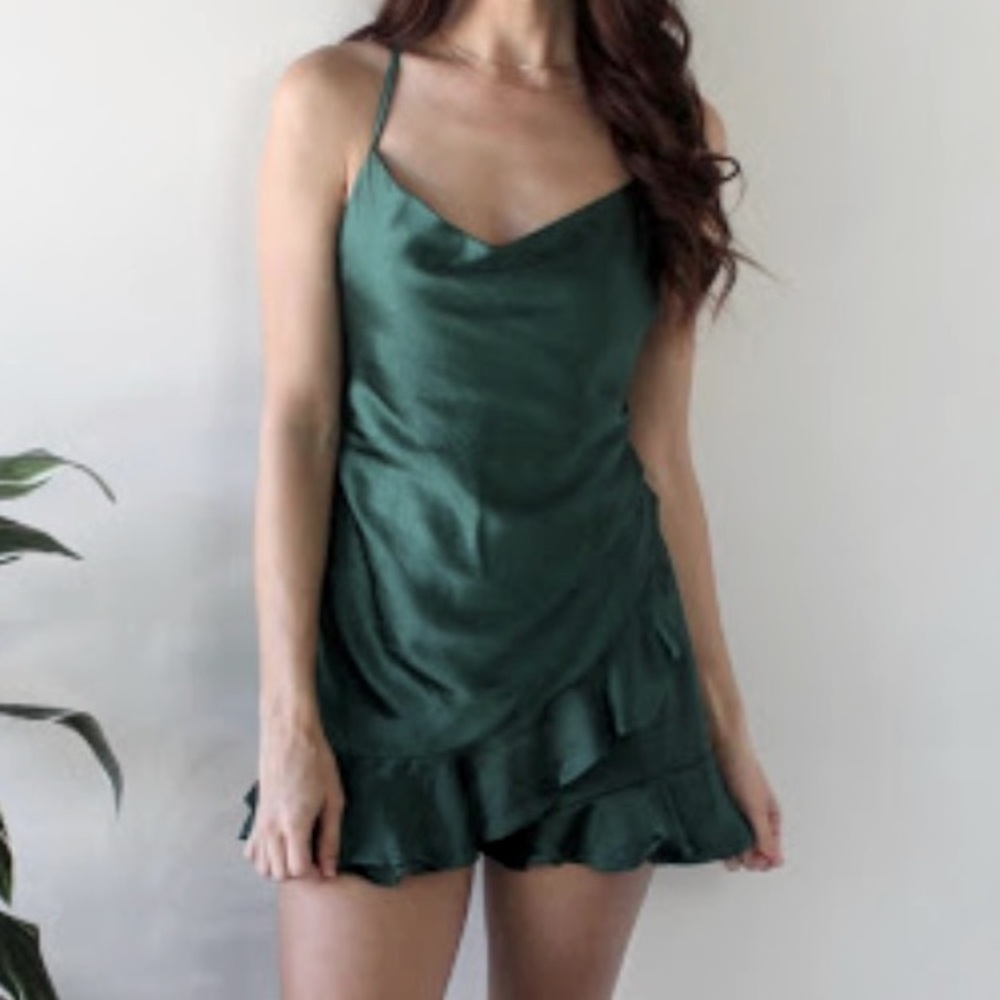 Silk Romper IN BLUE (Swipe for pictures)